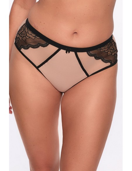 Brazyliany damskie Carina Gaia 1287, zmysłowy fason z wysokim stanem