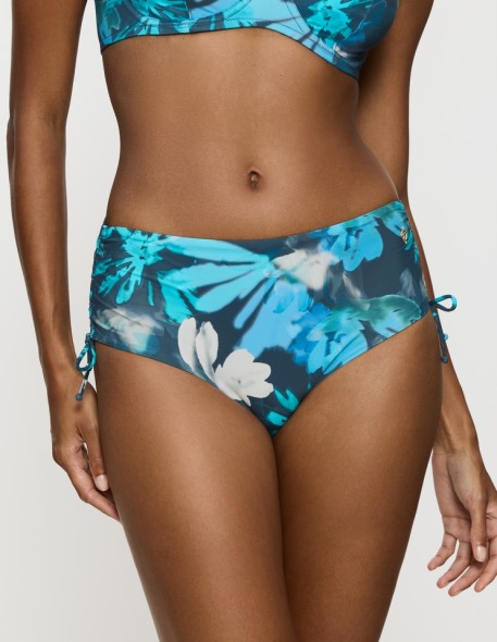 Majtki kąpielowe z wysokim stanem Triumph Summer Fleur Maxi turquoise
