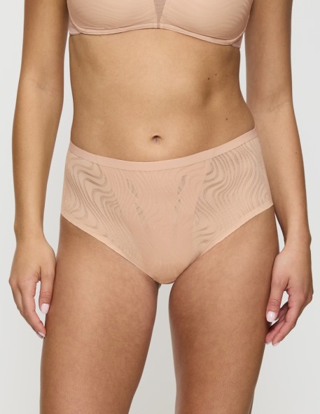 High waist panties Triumph Shape Smart Ellipse Maxi neutral beige