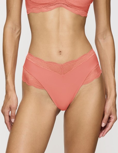 Majtki koronkowe Triumph Lift Smart Bandeau Maxi Ex cameo