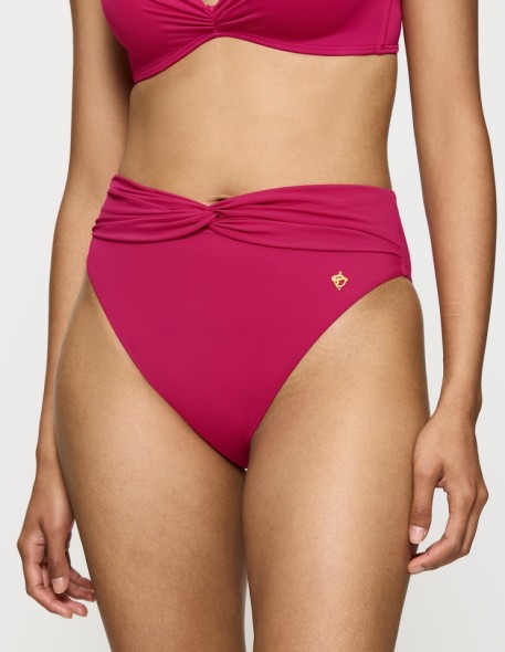 Figi kąpielowe Triumph Summer Twist Highwaist Brief berry