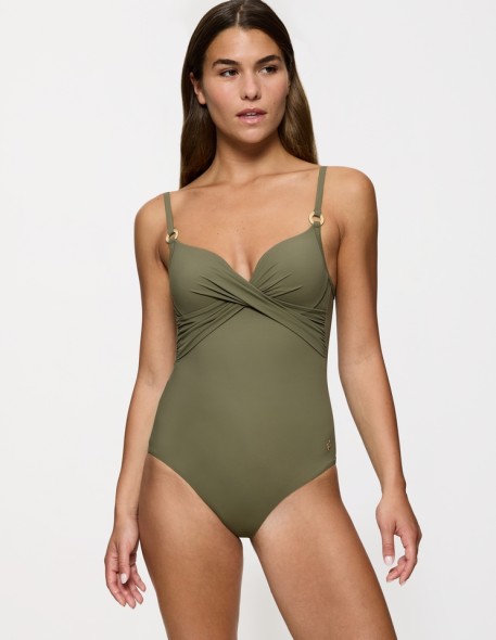 One piece swimsuit Triumph Summer Twist Owp sage green