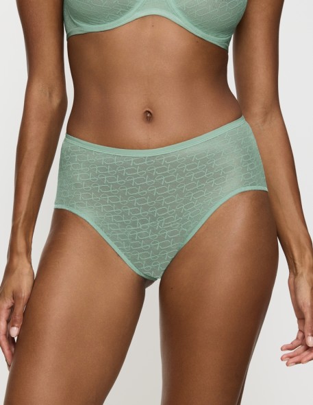 High waist panties Triumph Signature Sheer Maxi Ex misty turquoise