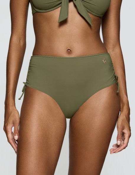 Majtki kąpielowe z wysokim stanem Triumph Summer Twist Maxi sage green