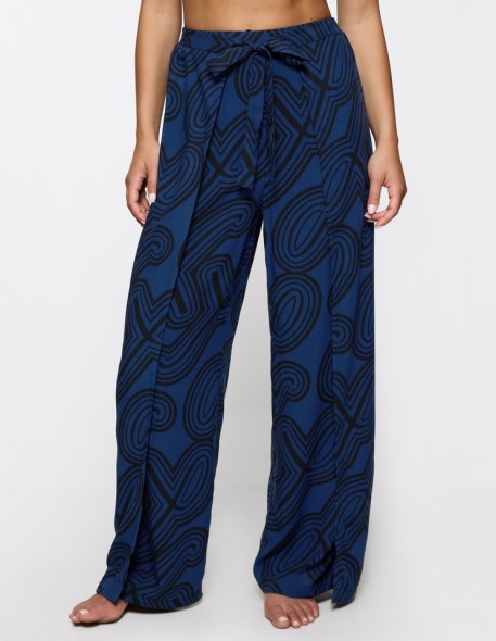 Spodnie plażowe Triumph Beach Mywear Pareo Trousers 01 blue