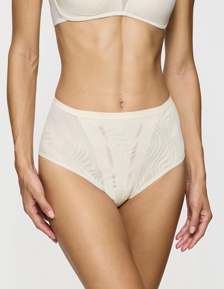 High waist panties Triumph Shape Smart Ellipse Maxi ecru white