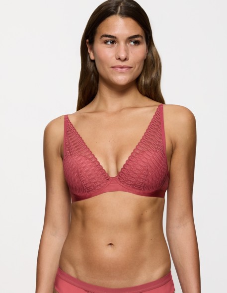 Biustonosz koronkowy Triumph Aura Spotlight T Wp strawberry allure