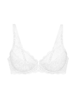 Bra lacy soft Triumph Amourette W white