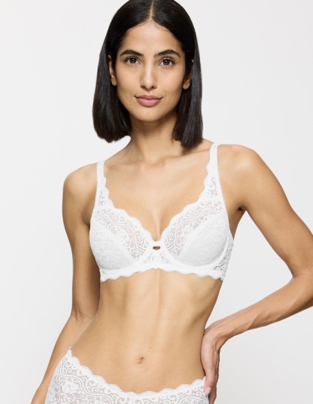 Soft lace bra Triumph Amourette W white