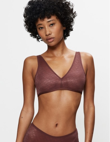 Biustonosz bez fiszbin Triumph Signature Sheer P Ex decadent chocolate