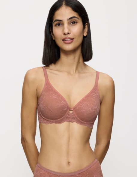 Lace bra Triumph Amourette Charm T W02 dusty cedar