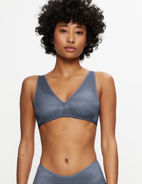 Biustonosz bez fiszbin Triumph Signature Sheer P Ex cloudy blue