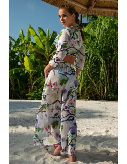 2-częściowy komplet plażowy z szerokimi spodniami i... 2