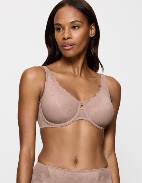 Biustonosz minimizer Triumph Wild Rose Sensation W01 chocolate mousse