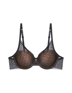 Biustonosz usztywniany Triumph Signature Sheer Whp Ex czarny