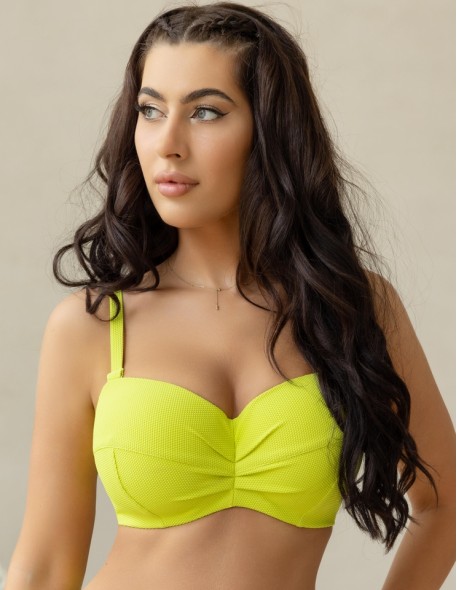 Krisline Lemon mhm balcony swim bra 