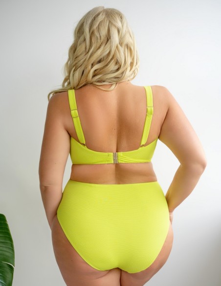 Briefs swim women's with wysokim stanem Krisline Lemon cytryna