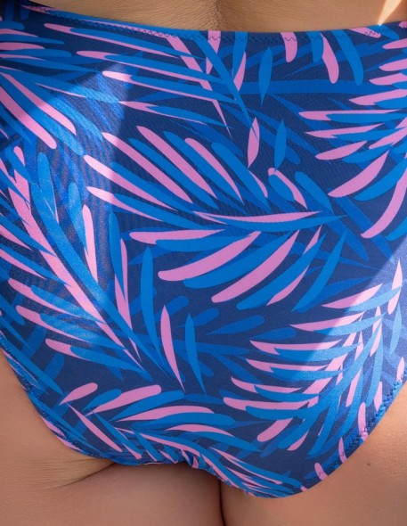 Figi kąpielowe damskie z wysokim stanem...