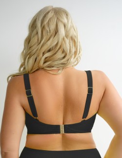 Biustonosz kąpielowy miękki full cup Krisline Lemon czarny  2