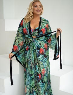 Bathrobe plażowy pareo Krisline Jungle