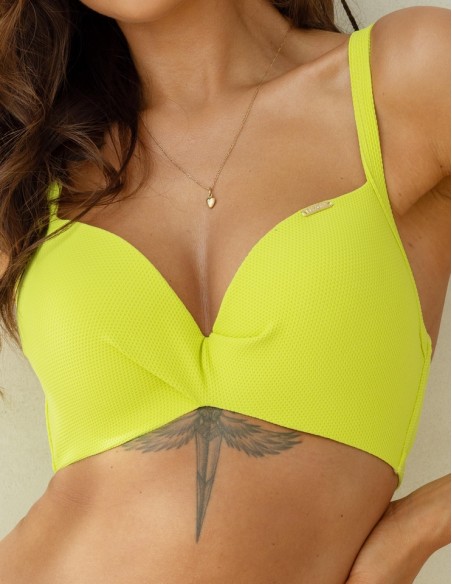 Biustonosz kąpielowy push up brassiere Krisline Lemon roma cytryna 