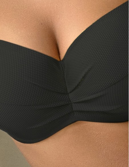 Biustonosz kąpielowy balkonette Krisline Lemon mhm czarny 