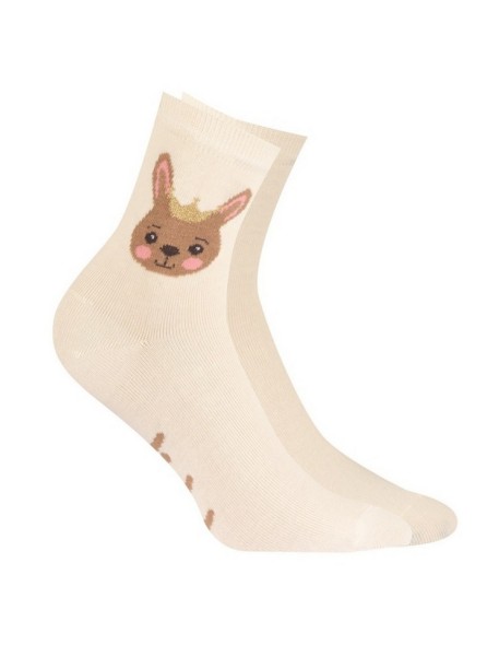 Socks patterned girly 6-11 lat Wola
