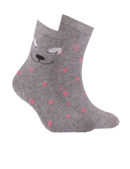 Socks patterned girly 6-11 lat Gatta Wola