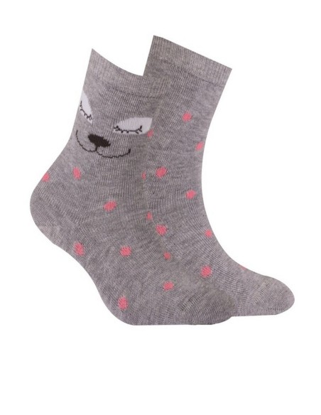 Socks patterned girly 6-11 lat Gatta Wola