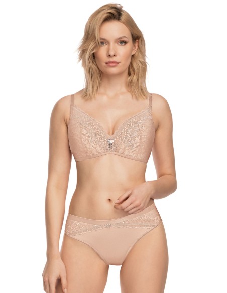 Biustonosz bez fiszbin push-up Nipplex Clarisa 