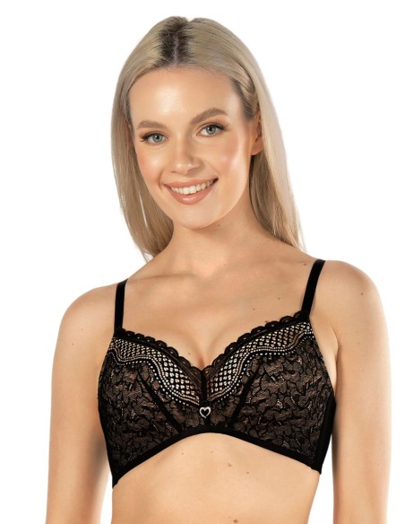 Biustonosz bez fiszbin push-up Nipplex Clarisa 