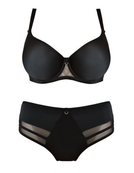 Biustonosz gładki spacer Laura Mediolano 19020 czarny 