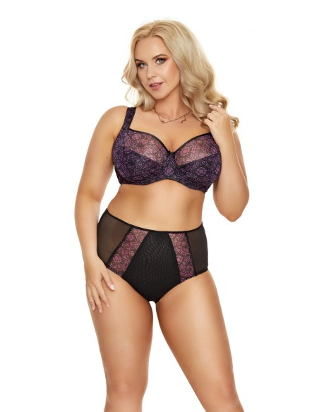 Biustonosz Nessa Omena Flower, minimizer koronkowy