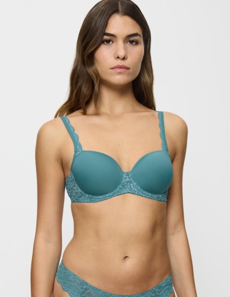 Biustonosz usztywniany Triumph Amourette Wp quiet turquoise