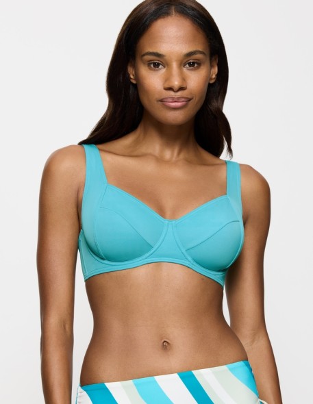 Biustonosz kąpielowy minimizer Triumph Summer Mix & Match W 01 Sd ocean blue