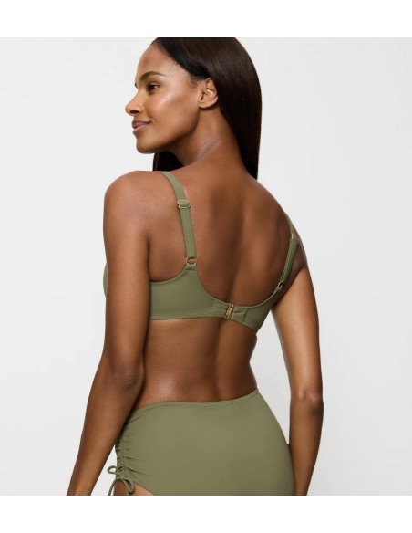Biustonosz kąpielowy usztywniany Triumph Summer Twist Wp 02 sage green