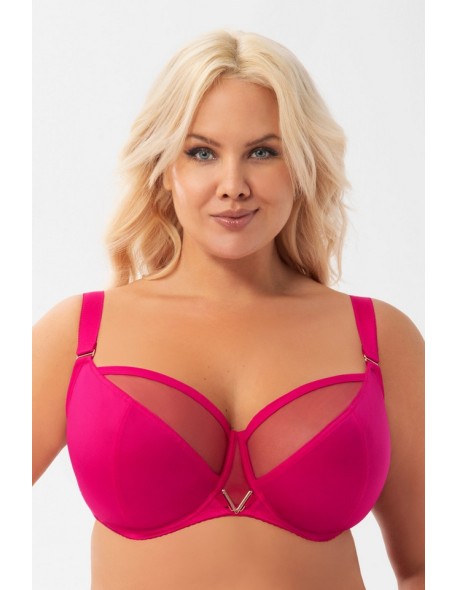 Bra soft with fiszbinami Vicky Gorsenia K564/1 pink