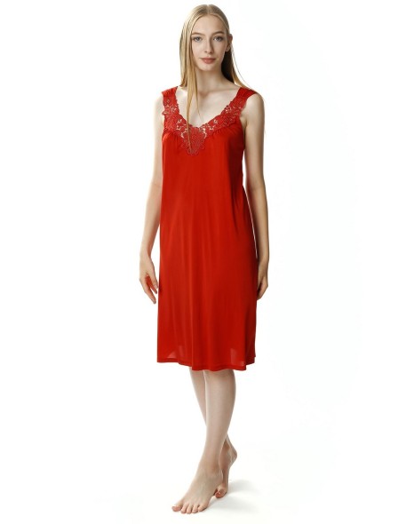 Shirt night women's camisole long, Mewa 4114