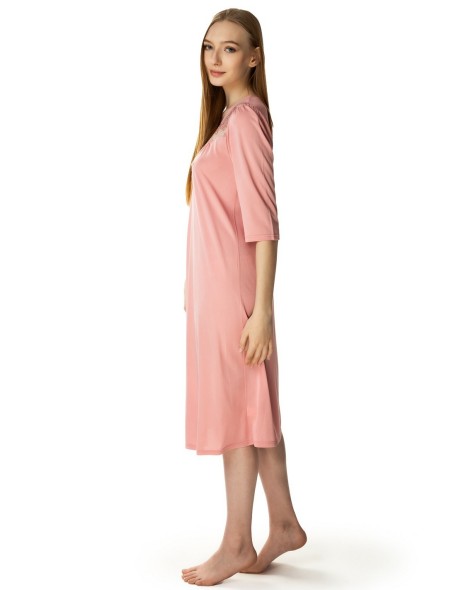 Shirt women's night with short sleeve, Mewa 4133