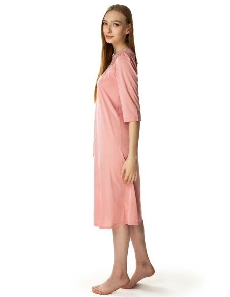Koszula damska nocna z krótkim rękawem, Mewa 4133