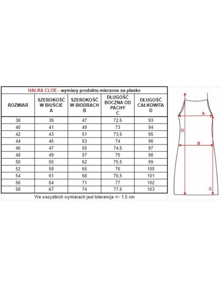 Slip jedwab wiskozowy Mewa Cloe