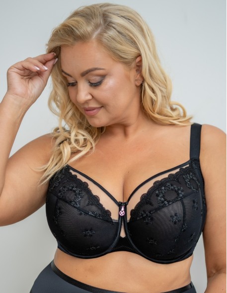 Soft bra full cup Krisline Fortuna black