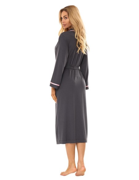 Szlafrok l&l 2506 długi m-2xl wiskoza damski L_L