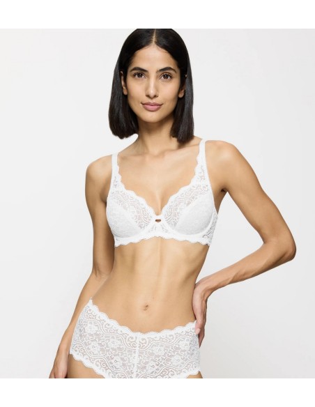 Bra lacy soft Triumph Amourette W white
