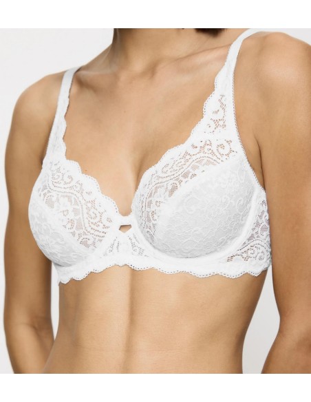 Bra lacy soft Triumph Amourette W white