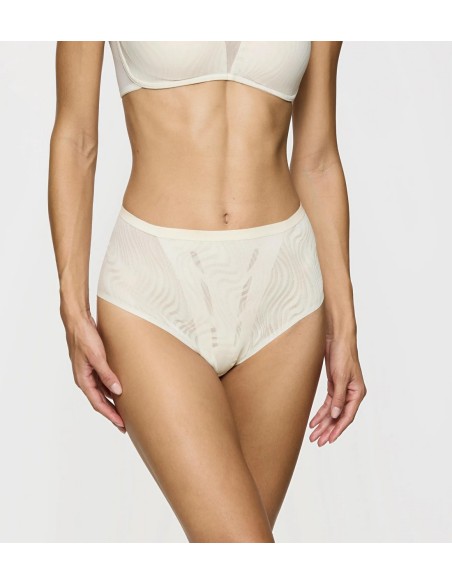 Majtki z wysokim stanem Triumph Shape Smart Ellipse Maxi ecru white