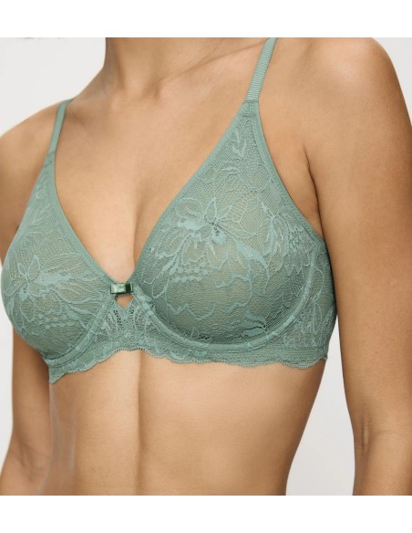 Biustonosz koronkowy Triumph Amourette Charm T W02 abstinthe