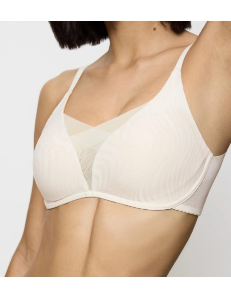 Biustonosz usztywniany Triumph Shape Smart Ellipse P ecru white