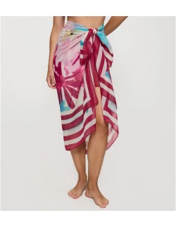 Pareo plażowe Triumph Beach Mywear Pareo white - pink,... 2