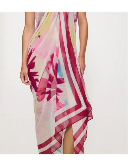 Triumph Beach Mywear Pareo white - pink